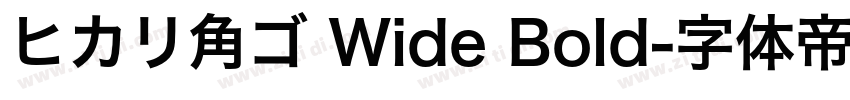 ヒカリ角ゴ Wide Bold字体转换 ヒカリ角ゴ Wide Bold字体转换
